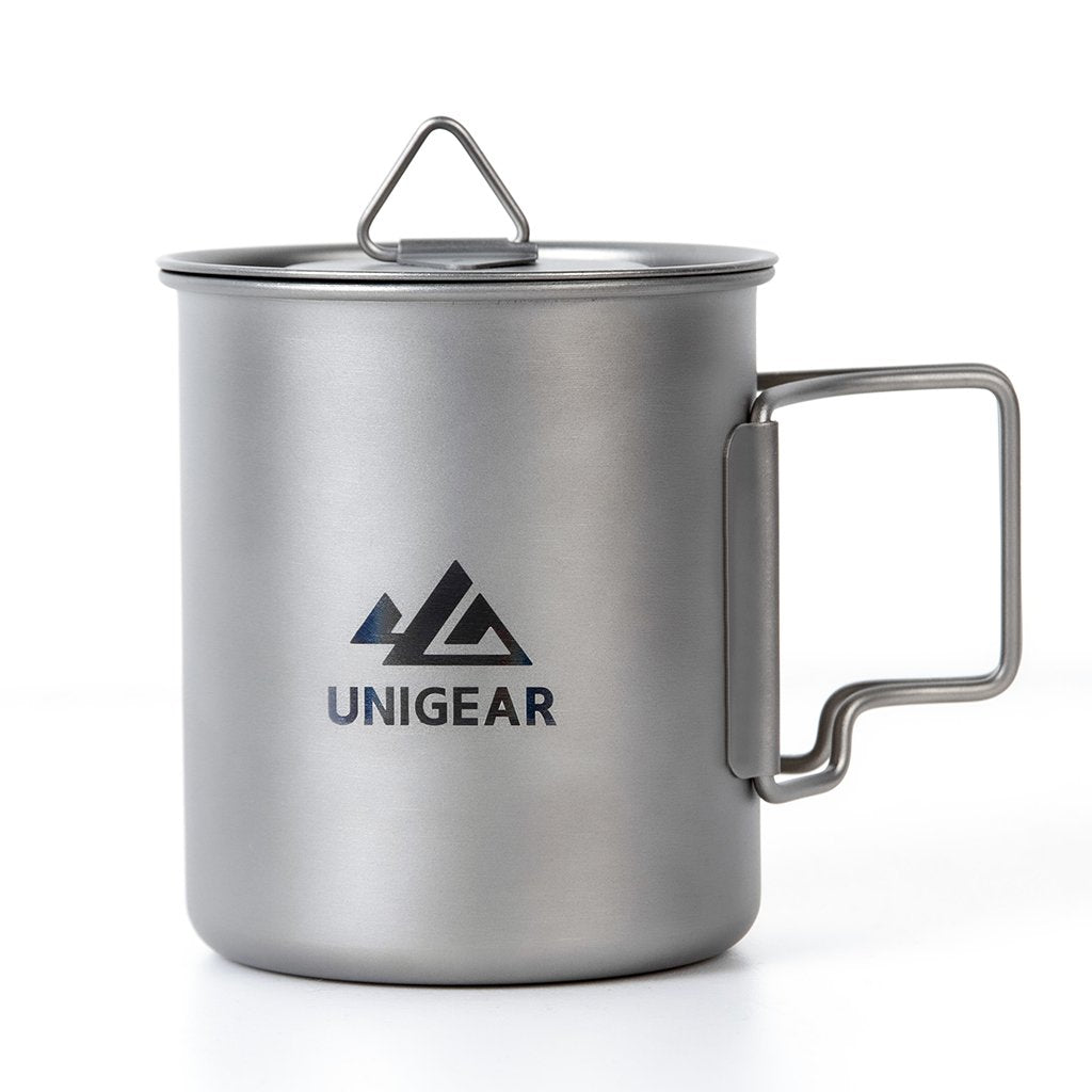 100% Titanium Camping Cup 450ml - Grain & Gear