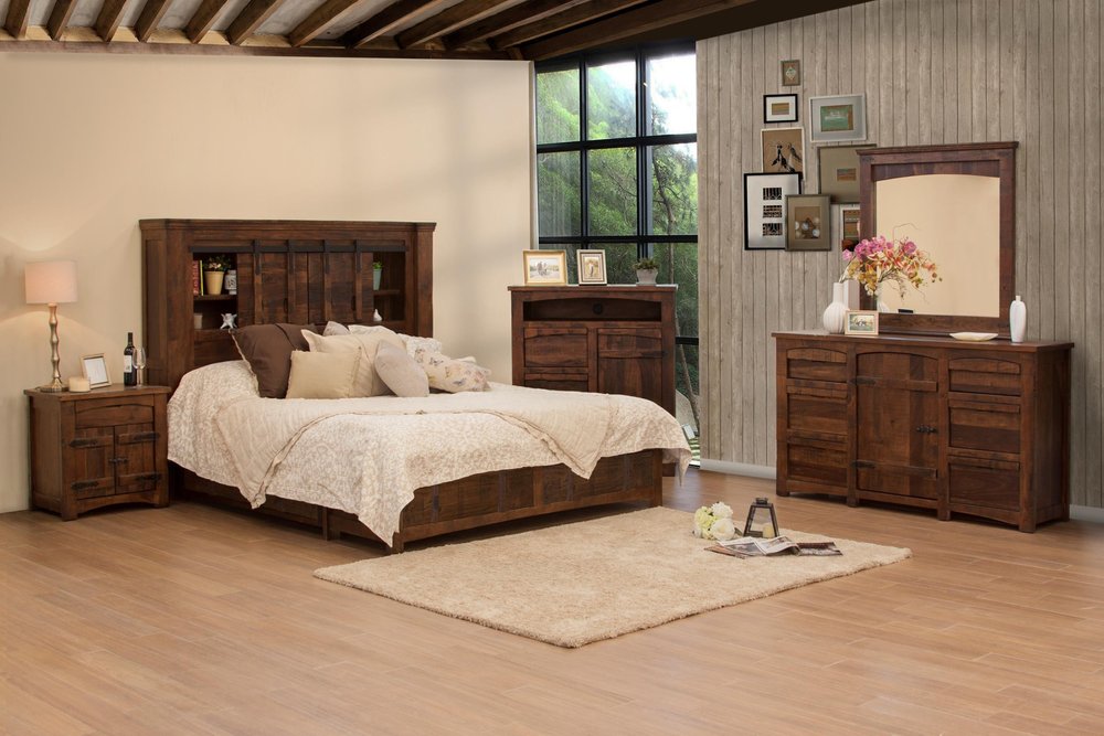 27" Brown Solid Wood One Drawer Nightstand - Grain & Gear