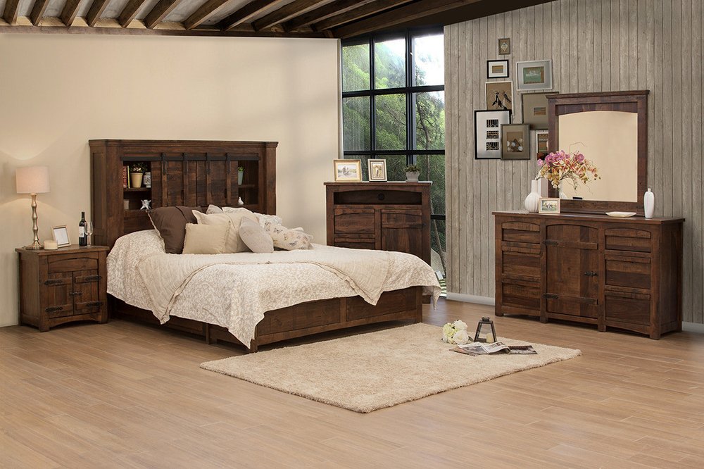 27" Brown Solid Wood One Drawer Nightstand - Grain & Gear