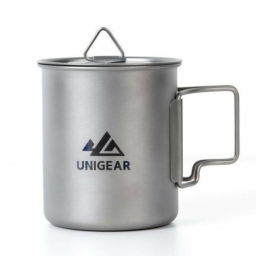 100% Titanium Camping Cup 450ml - Grain & Gear