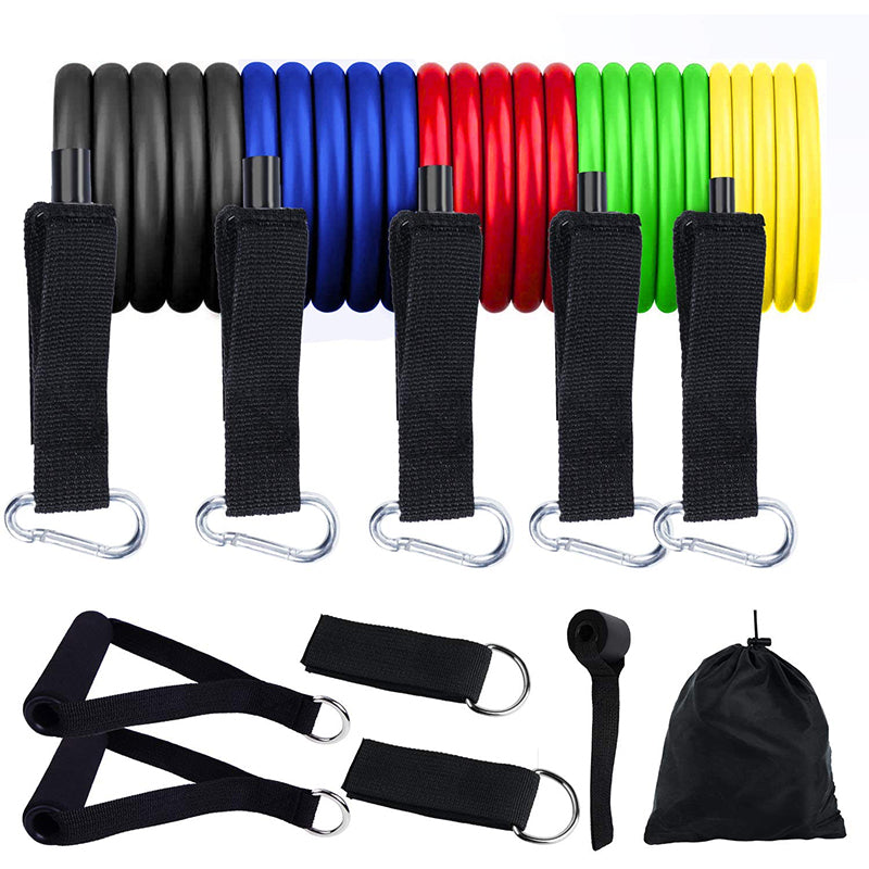 11Pcs Fitness Equipment Resistance Band Set - Grain & Gear
