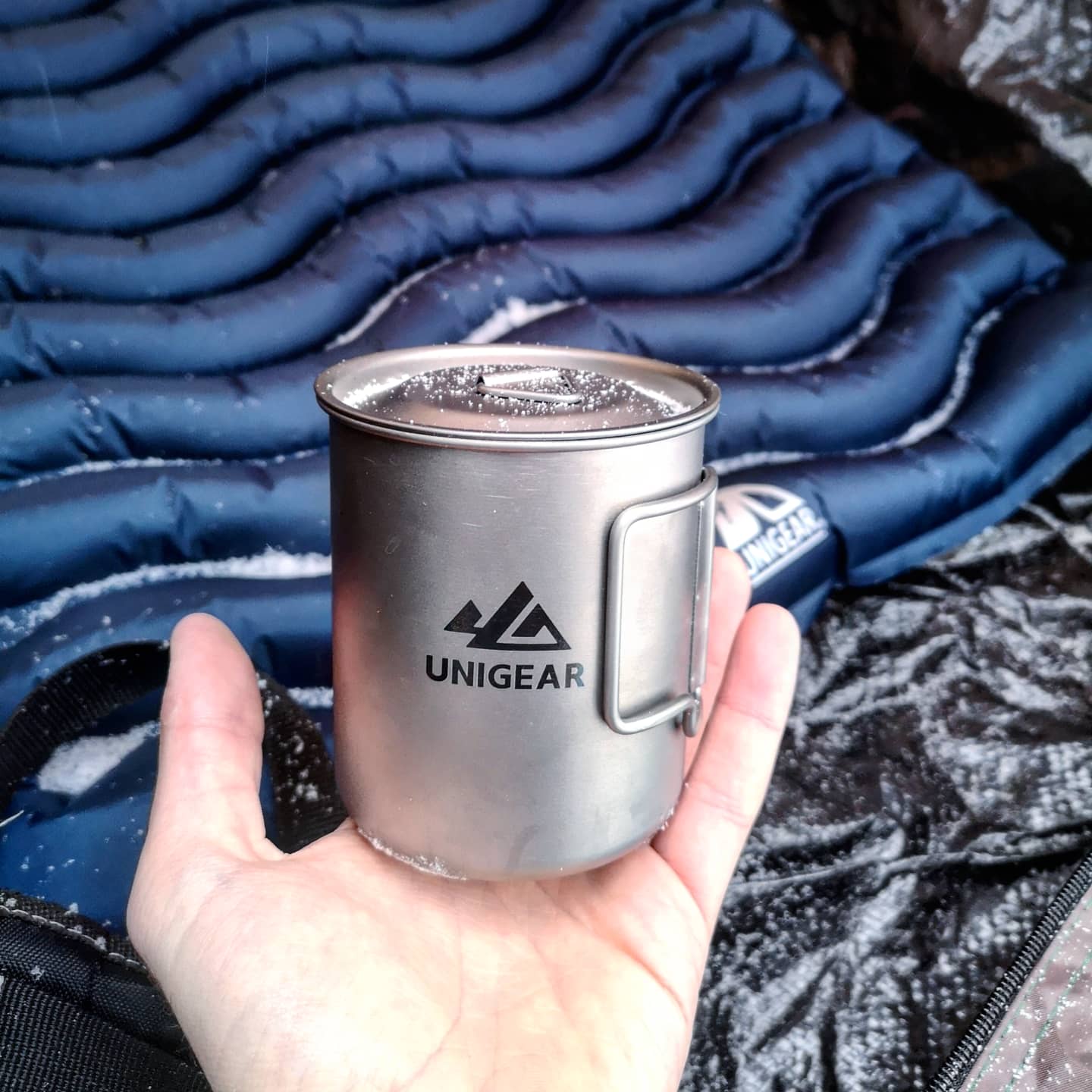 100% Titanium Camping Cup 450ml - Grain & Gear