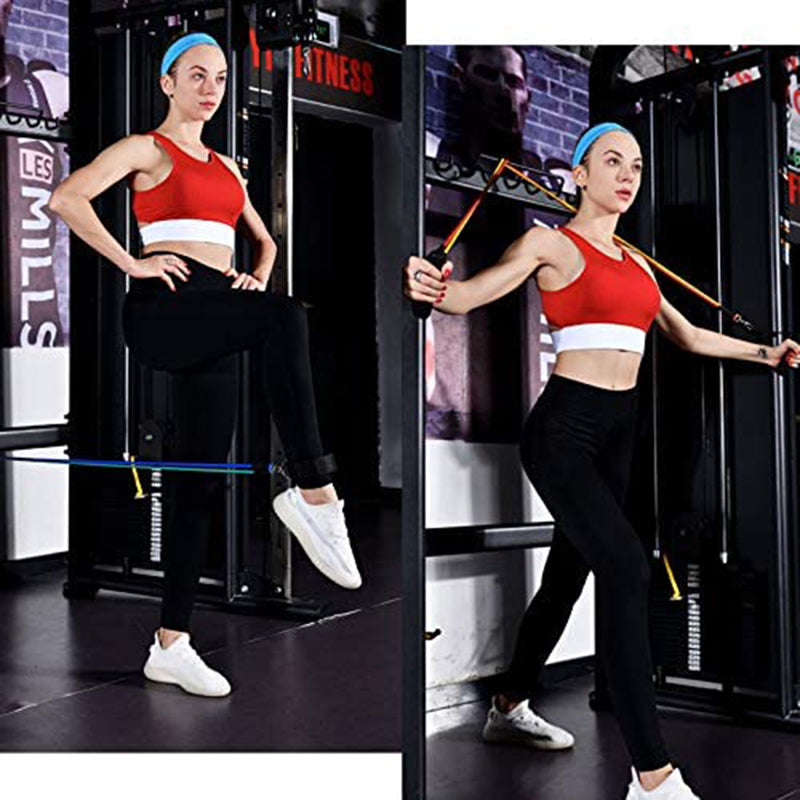 11Pcs Fitness Equipment Resistance Band Set - Grain & Gear